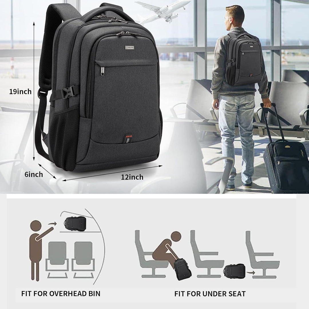 Water-Resistant Travel Laptop Backpack with USB Port & Organised Storage | Stornfield