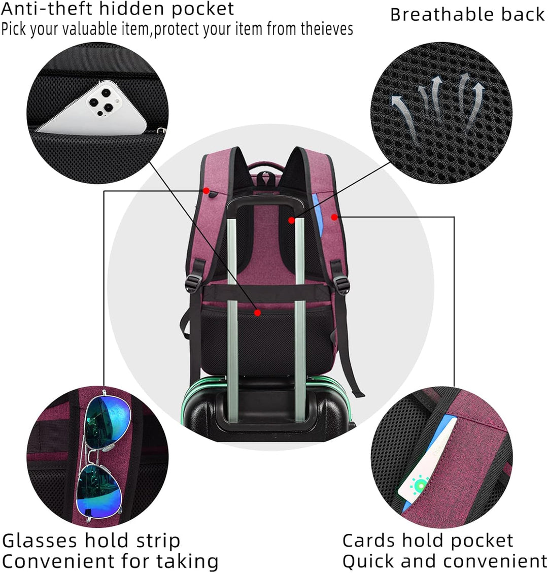 Water-Resistant Travel Laptop Backpack with USB Port & Organised Storage | Stornfield