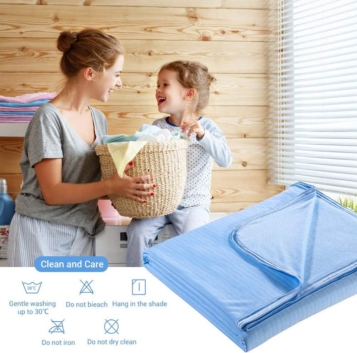 Cool Fiber Q-Max 0.4 Double-Sided Ice Silk Cooling Blanket – Lake Blue | Stornfield