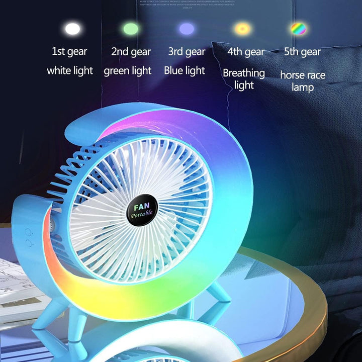 Multifunctional Colorful desktop small fan | Stornfield