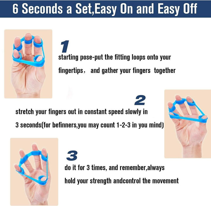 Stornfield | 6-piece hand strengthener set to strengthen grip strength & relieve pain
