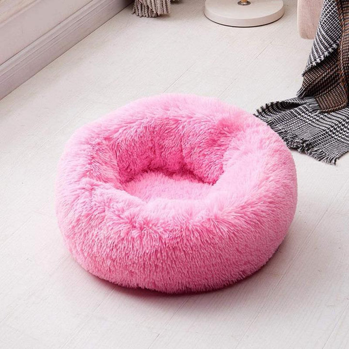 Stornfield | PawNest Soothing Donut Cat Bed | Round Plush Kennel | Stress-Reducing and Comfortable | Perfect for Cats and Small Dogs