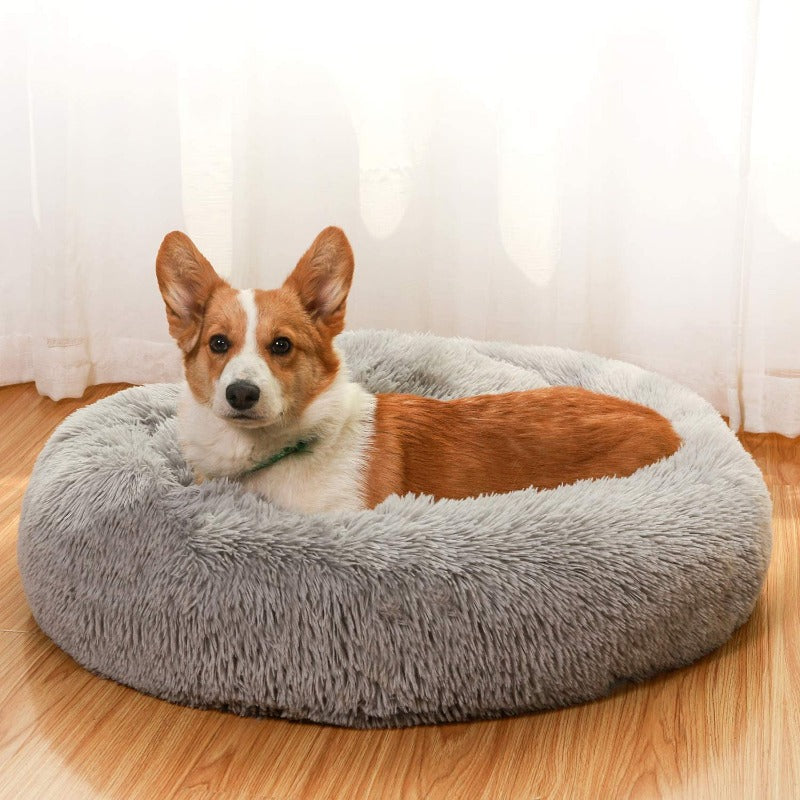 Stornfield | Donut Lit pour Chien en Peluche Calmant pour Chiens Petit à Grand