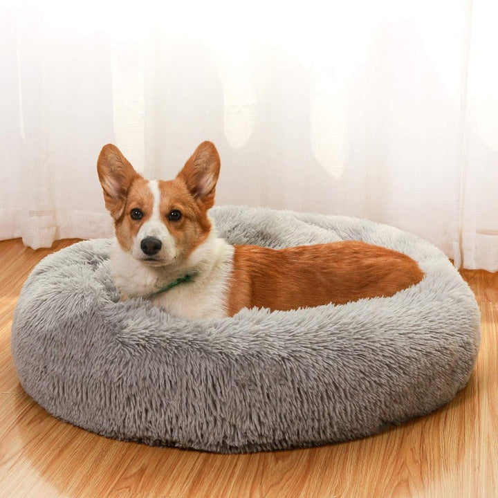 Stornfield | Donut Lit pour Chien en Peluche Calmant pour Chiens Petit à Grand