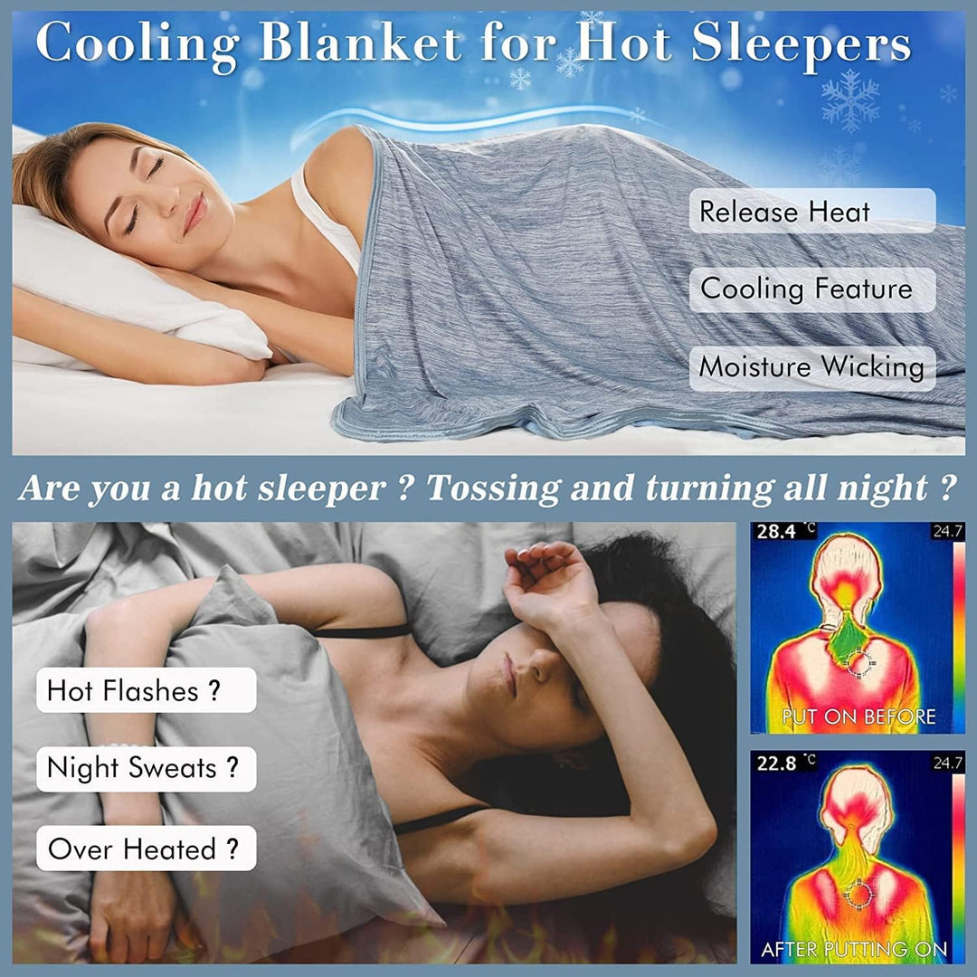Blue Cooling Blanket –  3.0, Q-Max>0.5, Multi-Size Options | Stornfield
