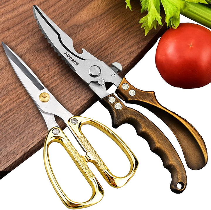 Stornfield | Kitchen Shears Heavy Duty 2-Piece Kitchen Scissor Set, Professional Heavy Duty Poultry Shears Fast