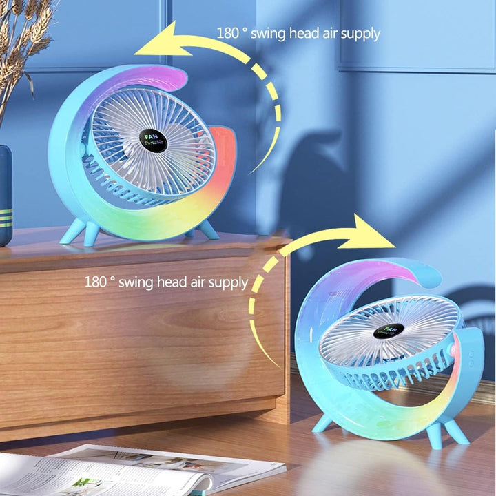 Multifunctional Colorful desktop small fan | Stornfield