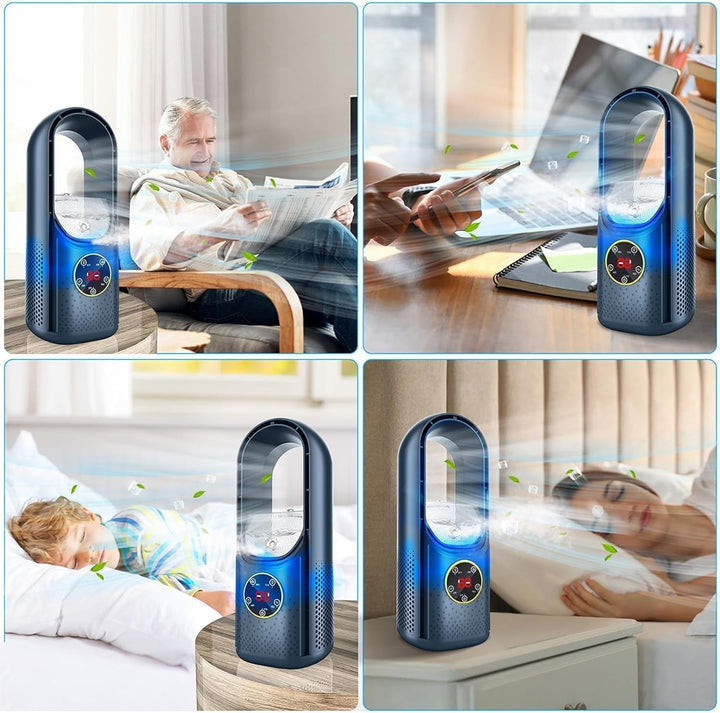 Bladeless Portable Air Conditioner | Ultra-Quiet, Ergonomic Design & Ideal for Home and Office Use | Stornfield