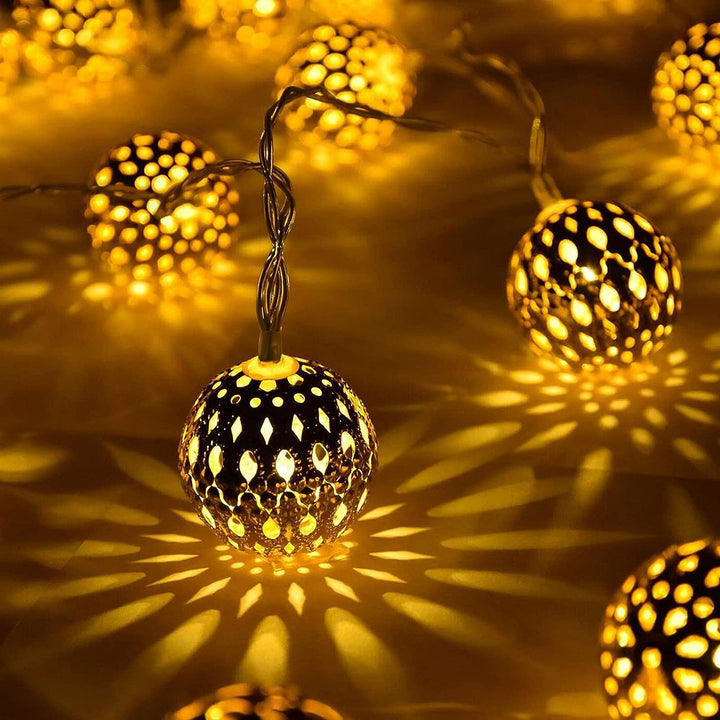 Stornfield | Moroccan-Style Waterproof Solar Garland String Lights - SunGlow Strings