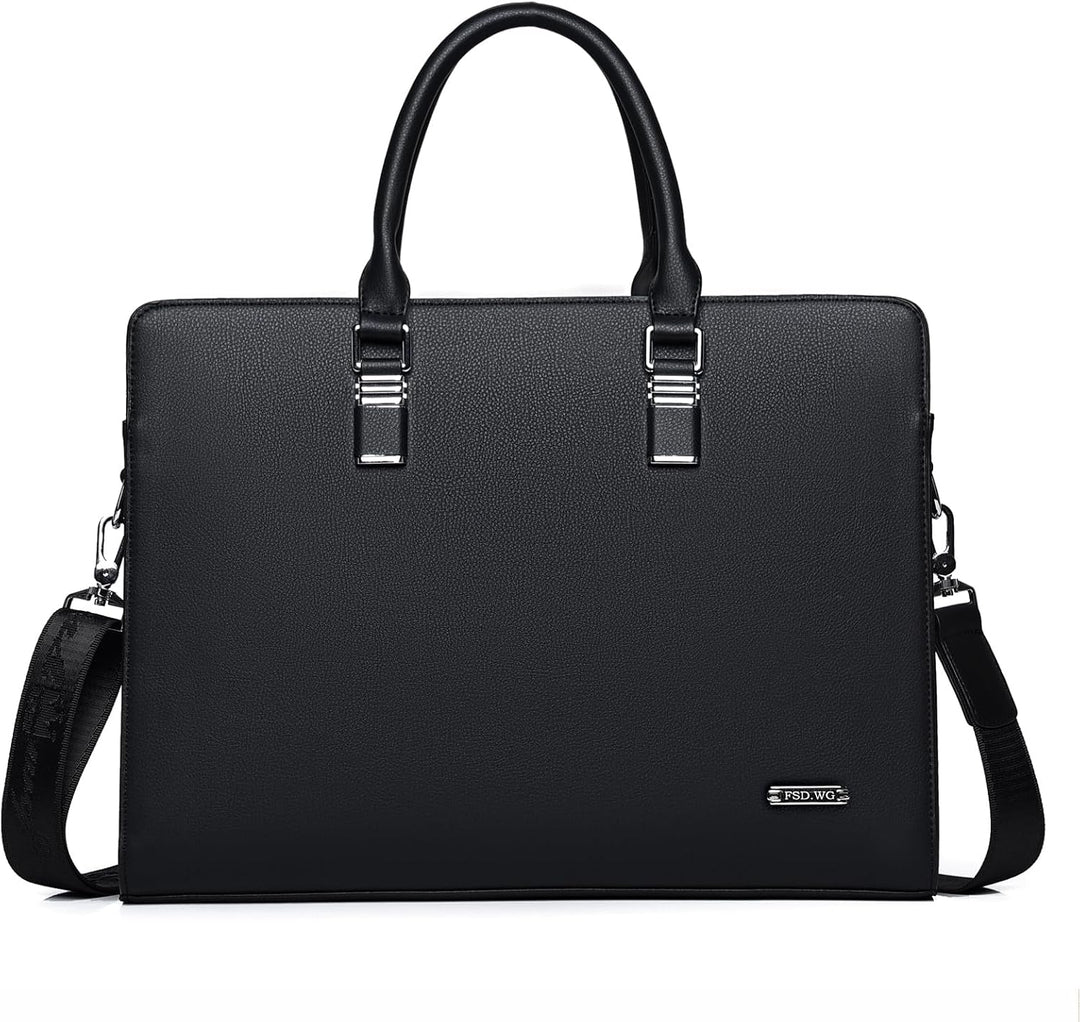 Genuine Leather Multi-Compartment Business Briefcase for Professionals | Stornfield