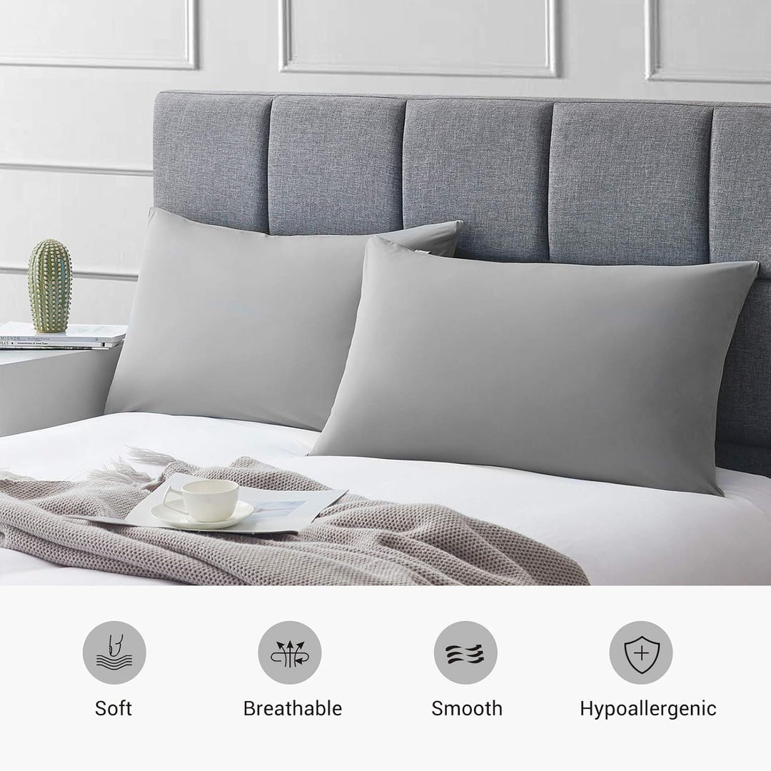 2-Pack Premium Silky Super Cooling Dark Gray Pillowcases –  Extreme Q-Max 0.5 | Stornfield