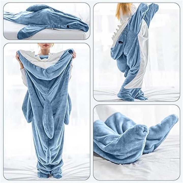 Plush Shark Blanket Hoodie – Comfortable Wearable Blanket | Stornfield