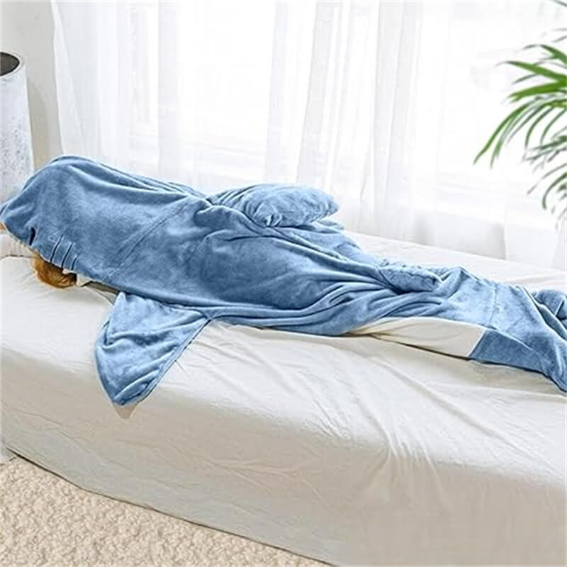Plush Shark Blanket Hoodie – Comfortable Wearable Blanket | Stornfield