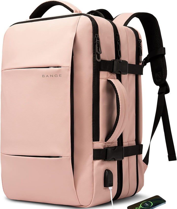 Expandable 26–45L Waterproof Travel Backpack with Laptop Sleeve & Duffle Carry | Stornfield