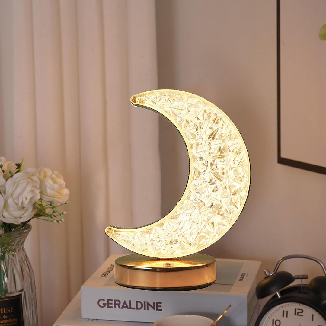 Half Moon Crystal Lamp | Stornfield