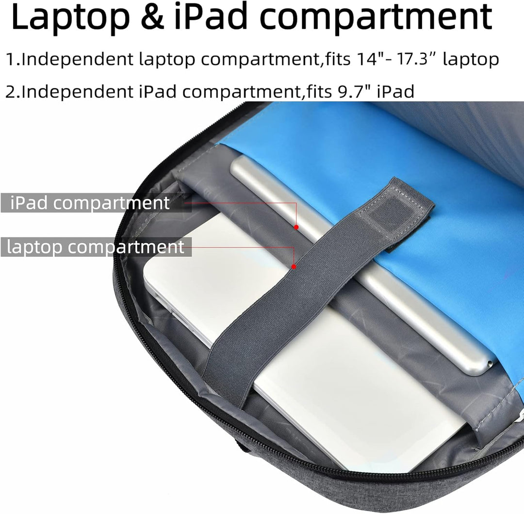 Water-Resistant Travel Laptop Backpack with USB Port & Organised Storage | Stornfield