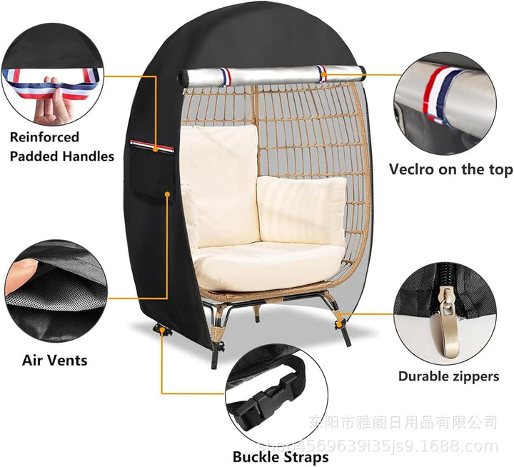 Stornfield | Waterproof Egg Chair Cover with Double Zipper – Solara