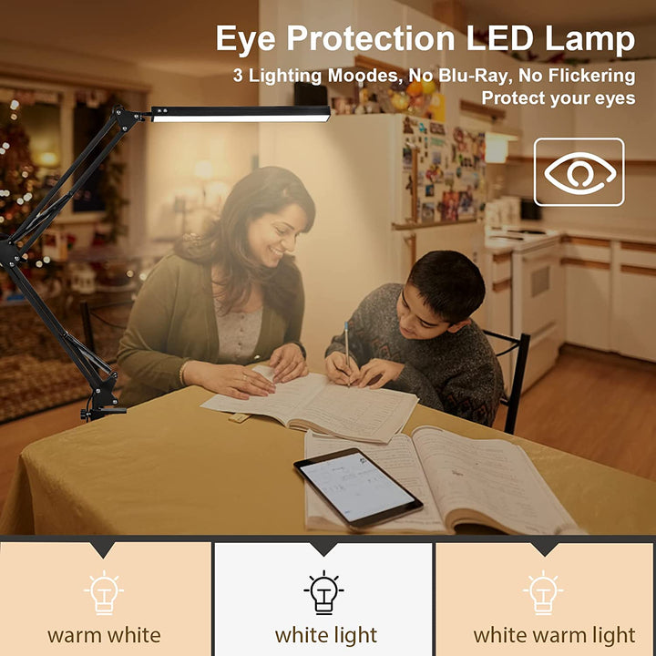 LED Desk Lamp Clamp Light Dimmable 10W | Stornfield