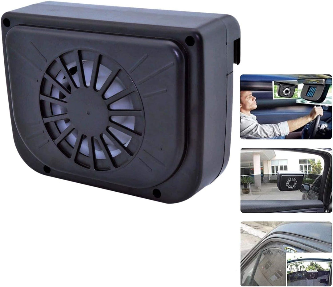 Solar-Powered Car Ventilation Fan for Odor and Smoke Elimination | Stornfield
