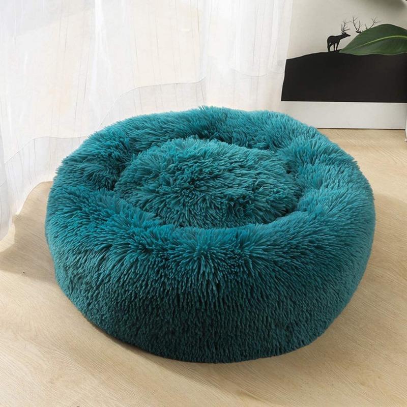 Stornfield | PawNest Soothing Donut Cat Bed | Round Plush Kennel | Stress-Reducing and Comfortable | Perfect for Cats and Small Dogs