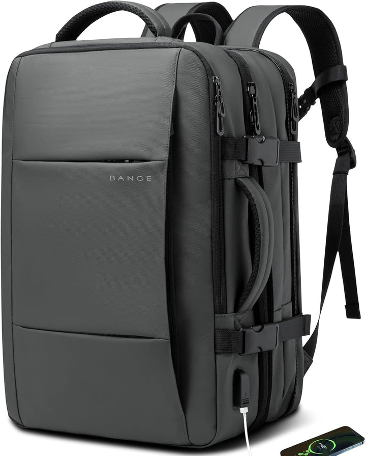 Expandable 26–45L Waterproof Travel Backpack with Laptop Sleeve & Duffle Carry | Stornfield