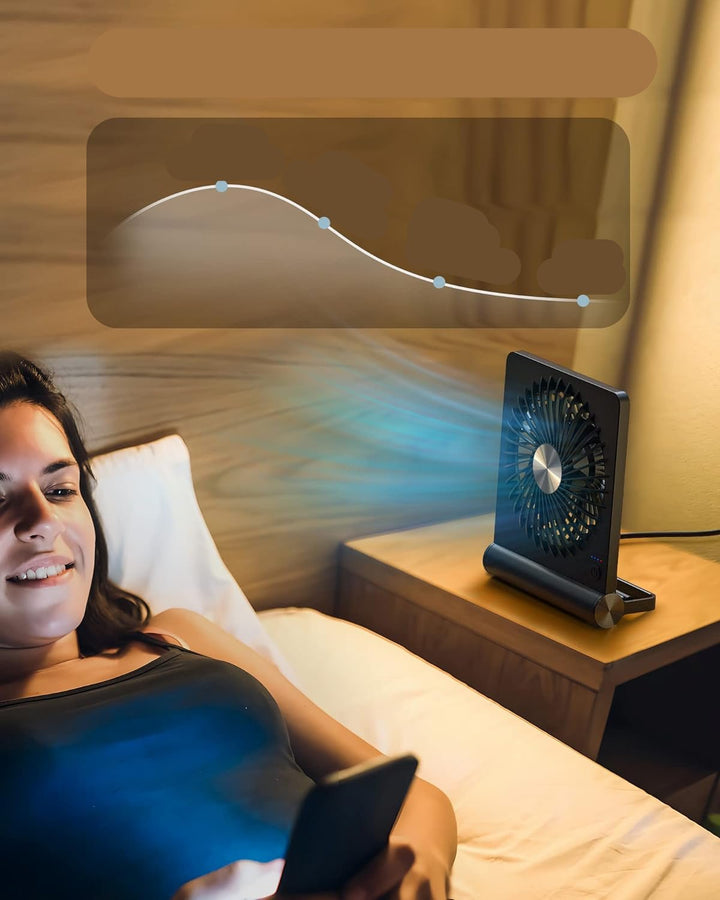 BreezeQuiet - Ultra-quiet and compact table fan for a serene airflow | Stornfield