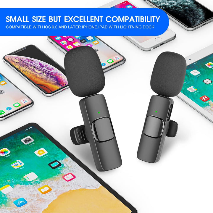 Stornfield | 2-Pack Wireless Microphone for iPhone iPad