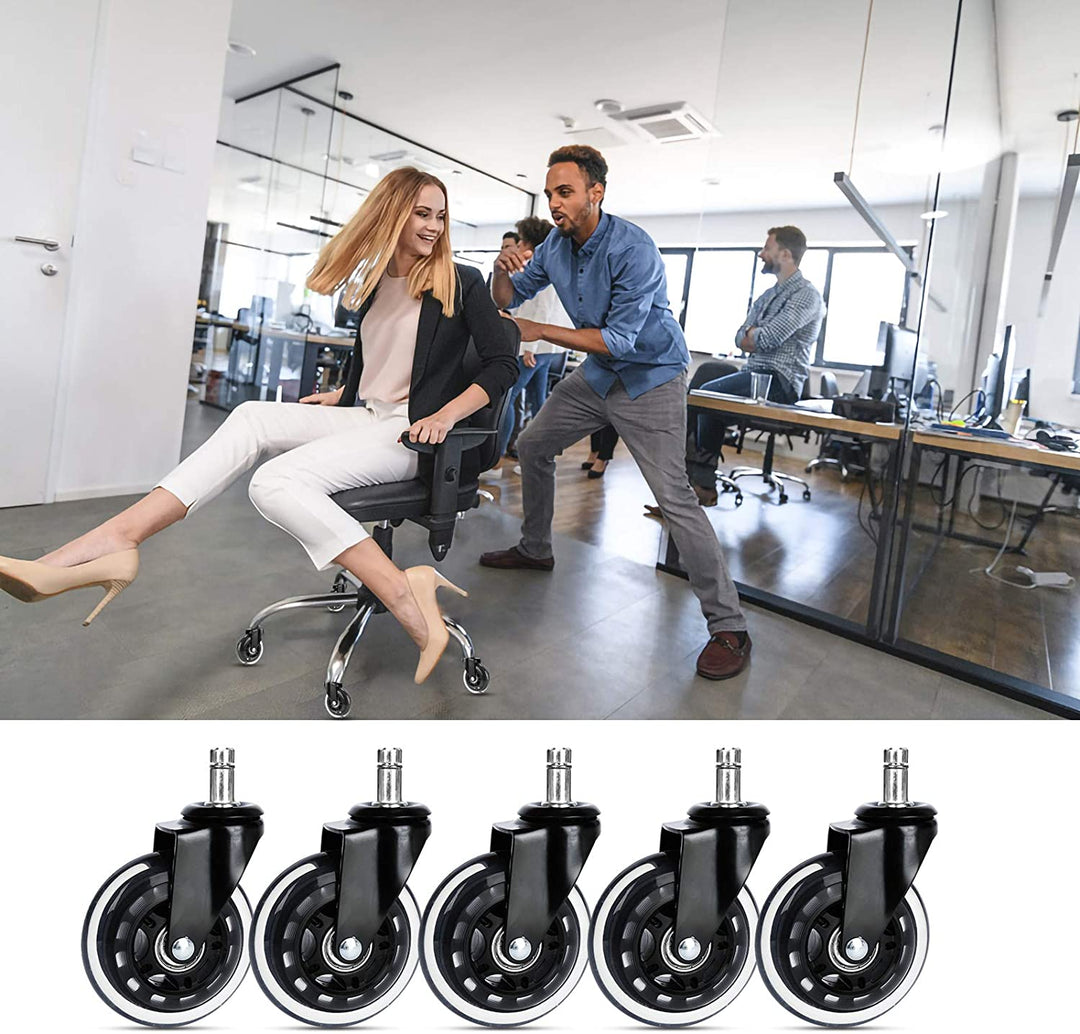 5X Set Heart Floor Rollers Office Chair Wheels | Stornfield