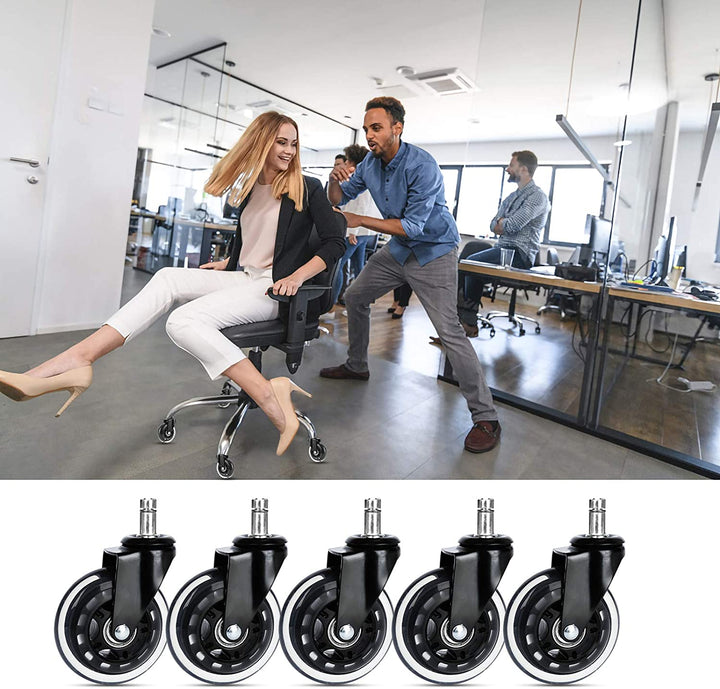 5X Set Heart Floor Rollers Office Chair Wheels | Stornfield