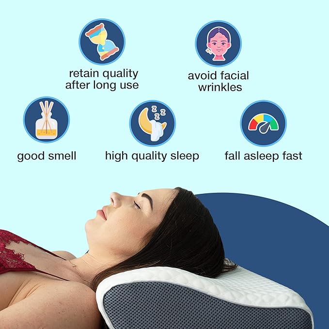 Anti-Snore Pillow | Reduce Snoring and Improve Your Sleep Comfort for a Peaceful Night | Stornfield