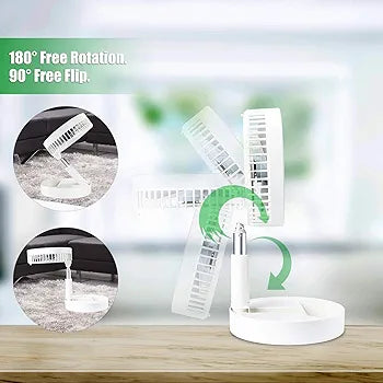Portable Rechargeable Foldable Desk Fan | Stornfield