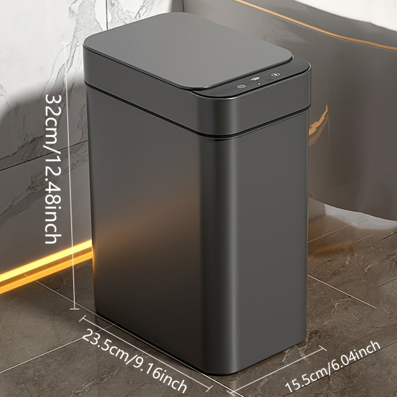 Set of 2 Smart Sensor Trash Bins – Touchless and Compact (Black) | Stornfield