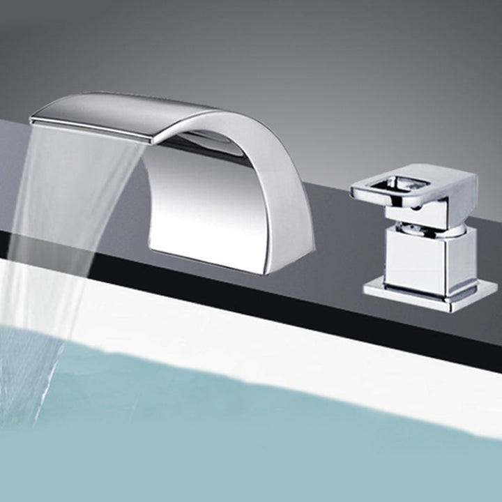 Stornfield | Modern Brass Roman Bathtub Faucet Waterfall Spout Bathtub Faucet