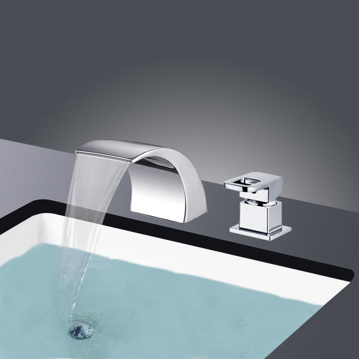 Stornfield | Modern Brass Roman Bathtub Faucet Waterfall Spout Bathtub Faucet