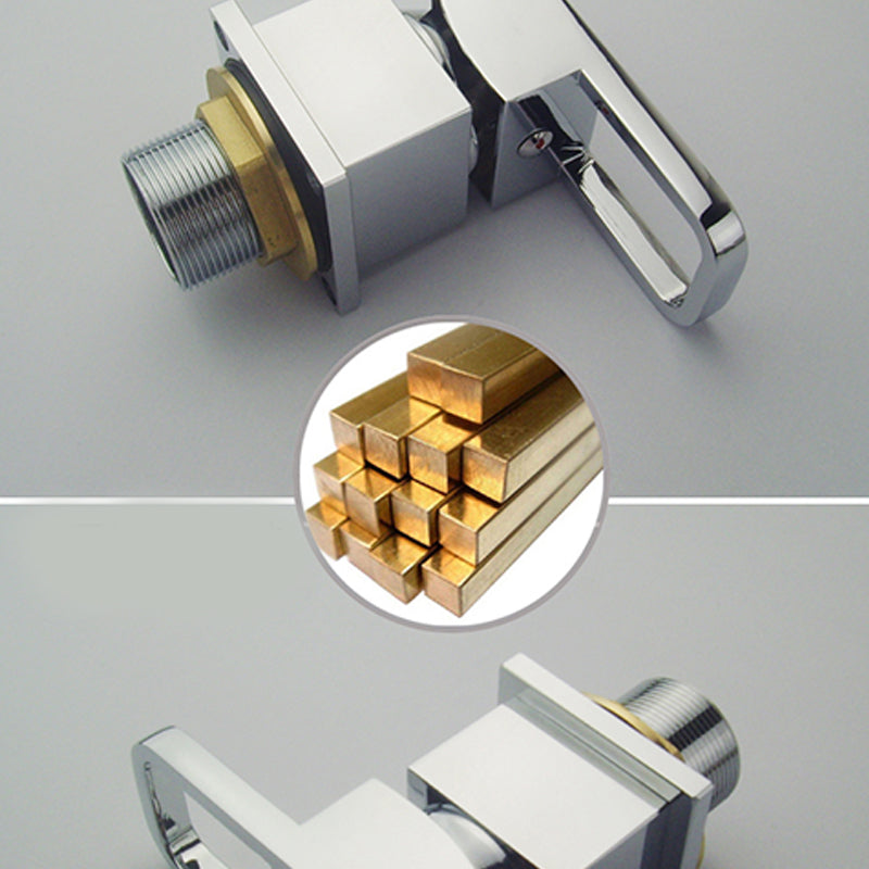 Stornfield | Modern Brass Roman Bathtub Faucet Waterfall Spout Bathtub Faucet
