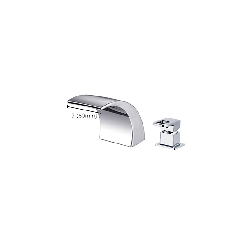 Stornfield | Modern Brass Roman Bathtub Faucet Waterfall Spout Bathtub Faucet