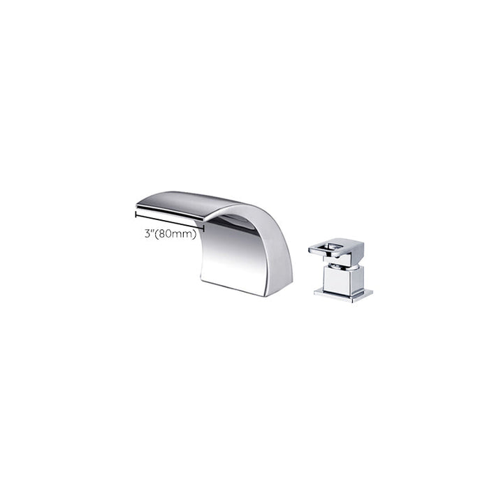 Stornfield | Modern Brass Roman Bathtub Faucet Waterfall Spout Bathtub Faucet