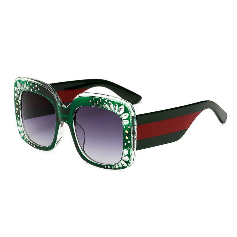 Ladies oversized fashionable sunglasses with sparkling embellishments Stornfield