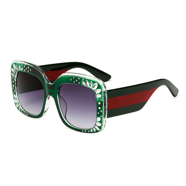 Ladies oversized fashionable sunglasses with sparkling embellishments Stornfield