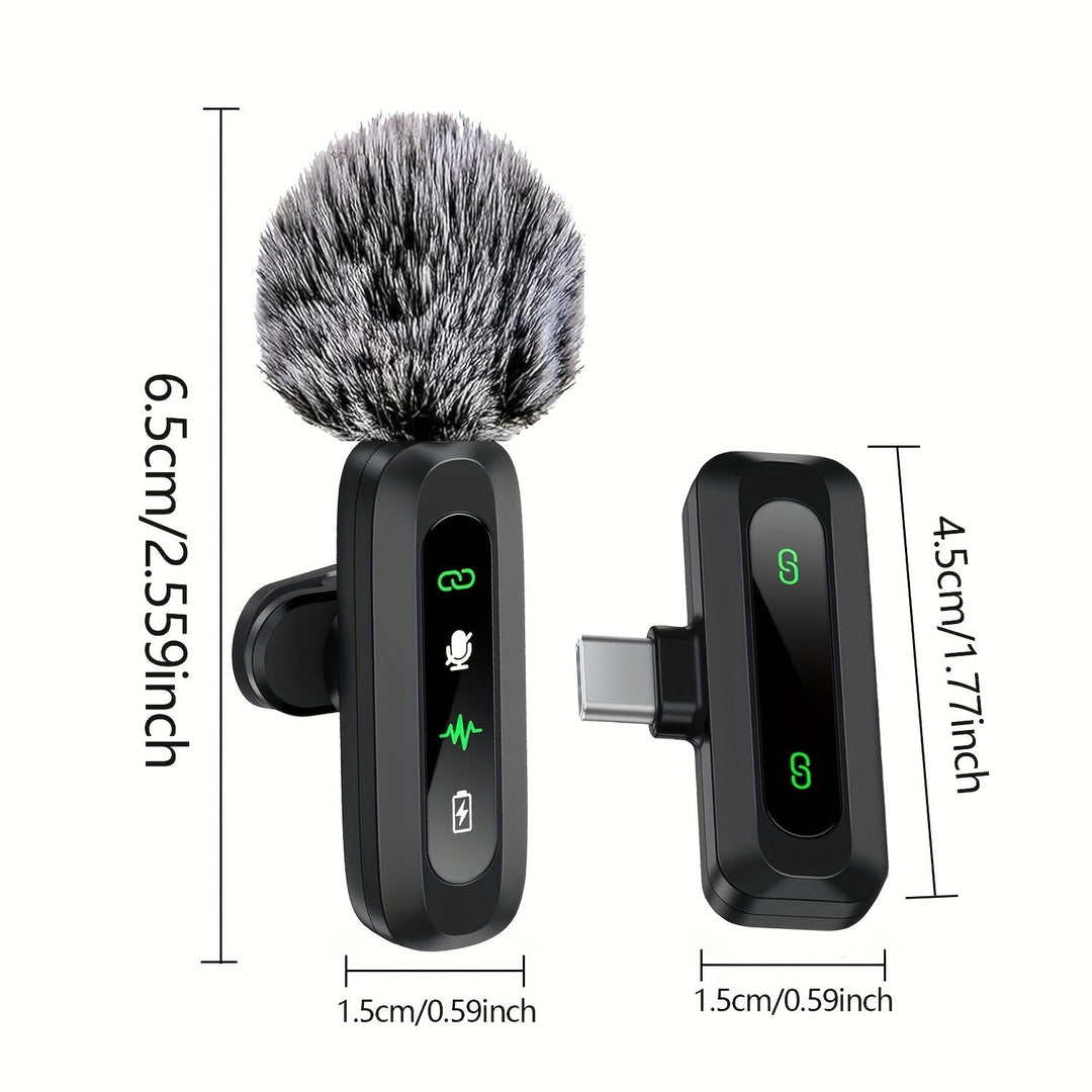 Stornfield | SoundSnap Wireless Clip Microphone – USB-C Microphone for Smartphone and Tablet