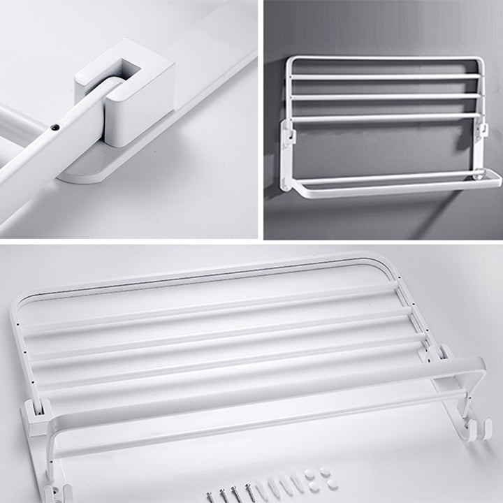 Stornfield | White Bathroom Accessories Hardware Set Modern Bathroom Accessories Set, Towel Rack
