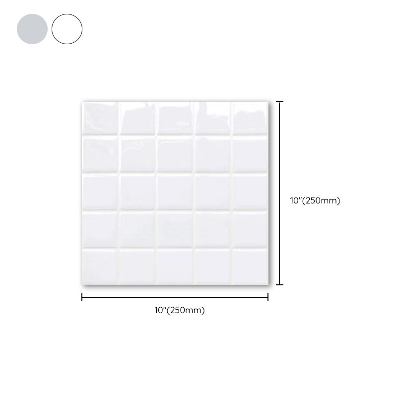 Stornfield | Waterproof Self-Adhesive White Mosaic Tiles for Kitchen Backsplash