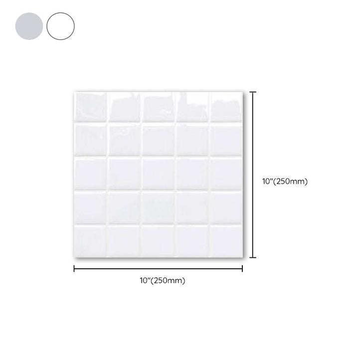 Stornfield | Waterproof Self-Adhesive White Mosaic Tiles for Kitchen Backsplash