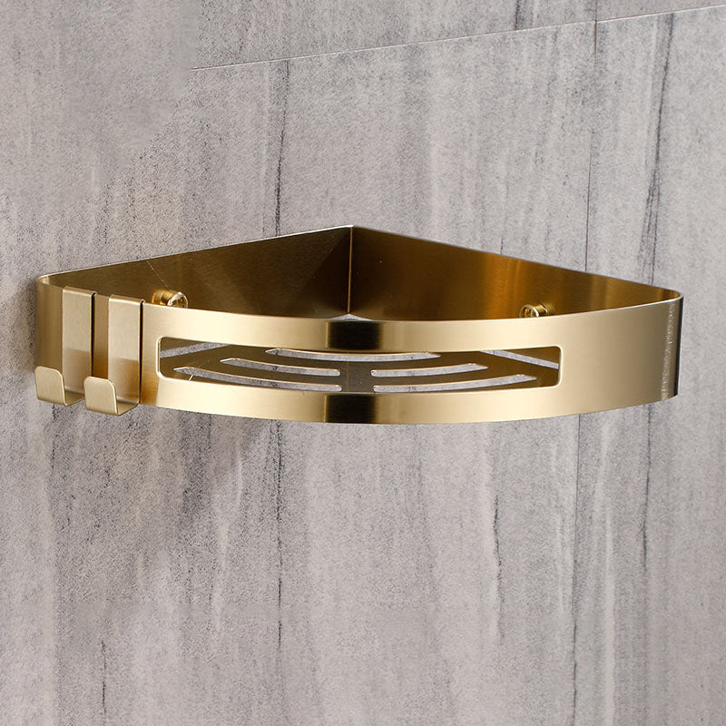 Stornfield | 3-Piece Gold/Silver Modern Bathroom Accessory Set, Bath Shelf