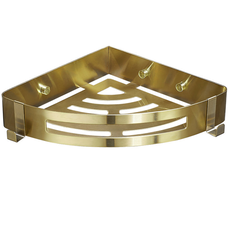 Stornfield | 3-Piece Gold/Silver Modern Bathroom Accessory Set, Bath Shelf