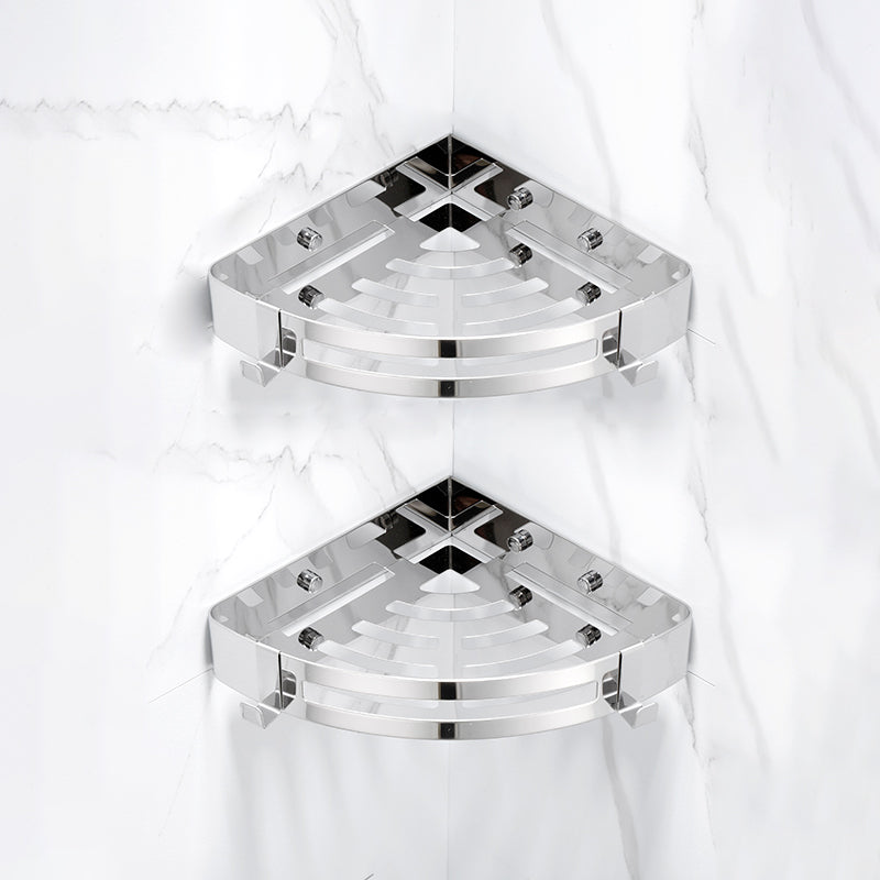 Stornfield | 3-Piece Gold/Silver Modern Bathroom Accessory Set, Bath Shelf