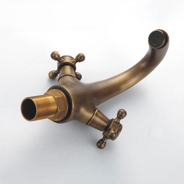 Stornfield | Industrial Widespread Two-Handle Cross Faucet