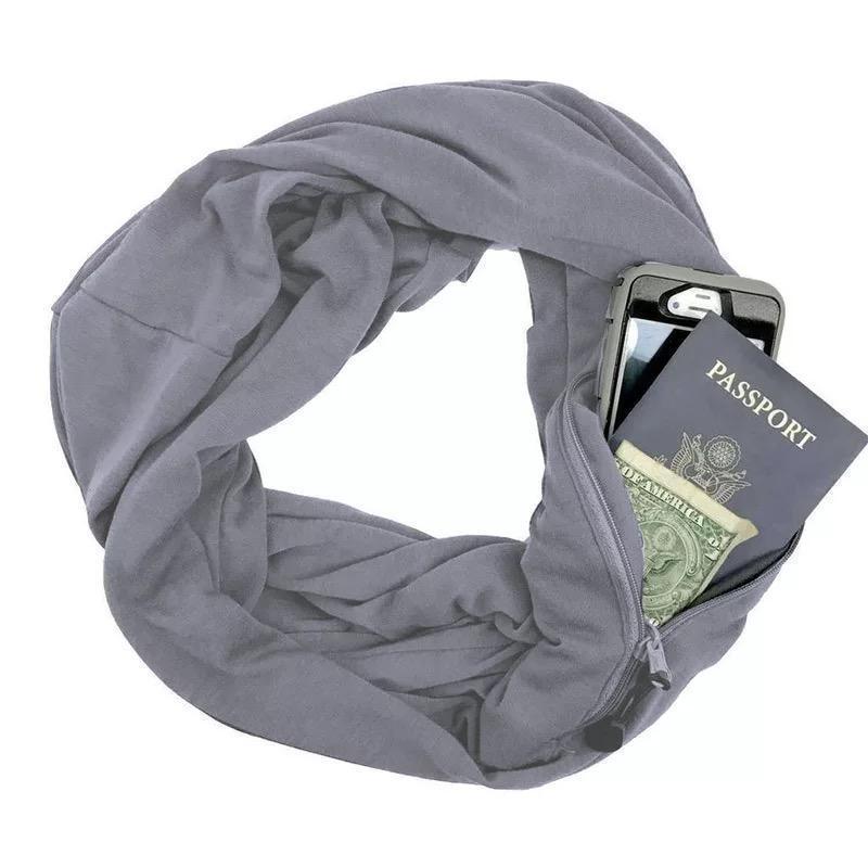 Stornfield | Warm scarf with hidden pocket for winter