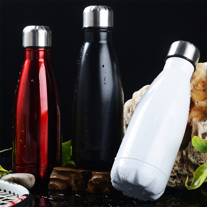 Women Insulated Stainless Steel Water Bottle with Wood Look Stornfield
