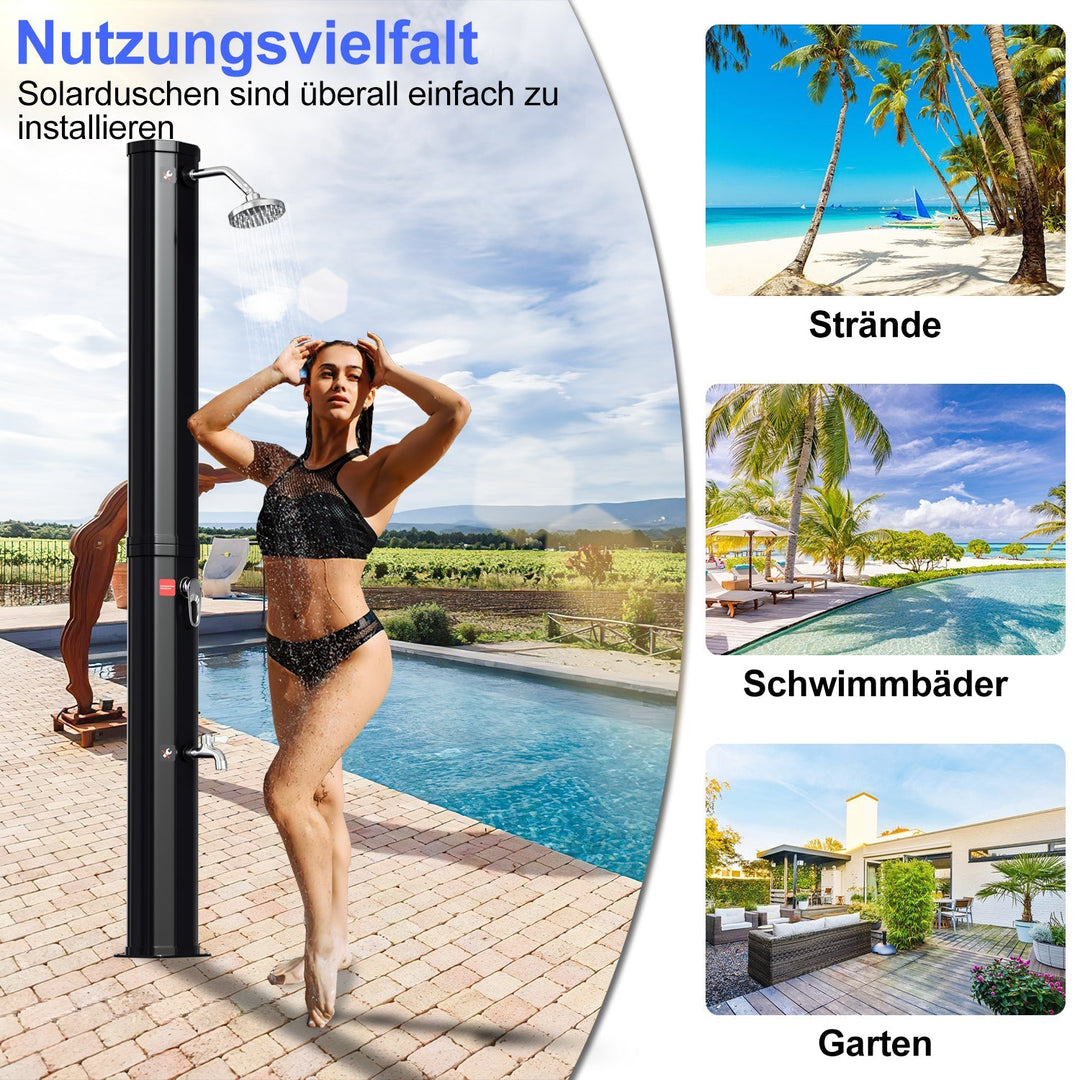 Solar shower 35L garden shower incl. protective cover | Stornfield